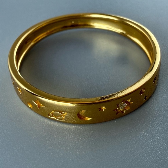 14k Gold Vermeil Celestial Ring - Picture 10 of 13